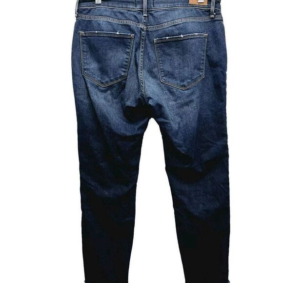 Abercrombie & Fitch Jeans Women's 28/6S Harper Ankle Blue Distressed Low‎ Rise - Picture 2 of 13